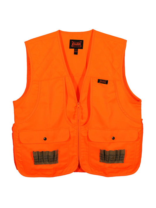 Safety orange blaze upland hunting vest